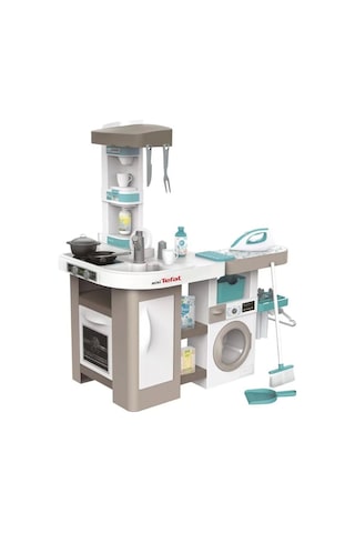 Smoby Tefal 2 in1 Sesli Çamaşır Makineli Mutfak Seti