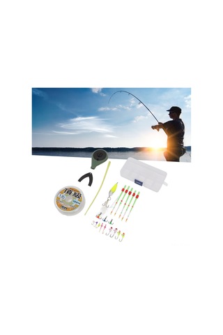 Skycity Kış Balıkçılığı İçin Dayanıklı Donatım Seti - Darbeye Dayanıklı Kamış, Keskin İğneler Ve Taşınabilir Depolama Kutusu Asker Yeşili