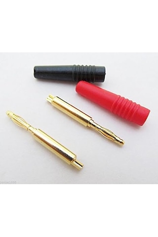Yka 2 Mm Banana Jack Gold Kırmızı-siyah