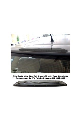 Xindoker Volkswagen Polo 2002-2017 İçin Yüksek Konumlu Led Fren Lambası, Siyah Plastik, Oem 6q6 945 097, Yenilenebilir Parça