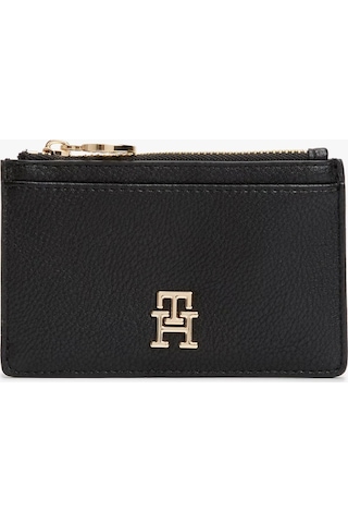 Tommy Hilfiger Th Dıstınct Long Cc Holder Kadın Siyah Kartlık Aw0aw17481bds Siyah