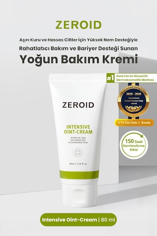 Aşırı Kuru Ve Hassas Ciltlere Bariyer Desteği Sunan Yoğun Bakım Kremi Zeroıd Intensive Oint-cream