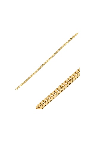 14 Ayar Altın Gurmet Zincir Bileklik 4 Mm Sarı