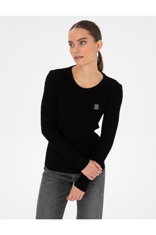 Pierre Cardin Kadın Siyah Kazak /triko 50317072-vr046 Siyah
