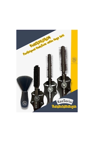 126 Hairbrush Seti Koz01 Ense Fırçası , Kozxx Fade Fırça, Koz03 Koz04 Fön Tarak Seti