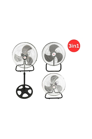 Bvn Bahçıvan Fiev 18" 45 Cm 130 Watt 220/230 Volt Monofaze 3in1 Ayaklı-duvar-masa Tipi Vantilatör