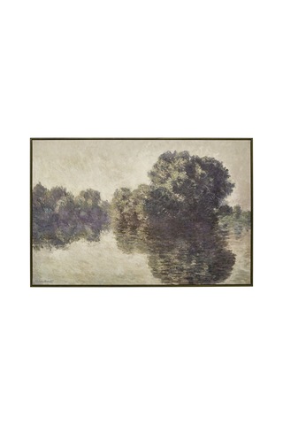 Çerçeveli Resim, Çok Renkli, 118x78 Cm, Giverny'de Seine Nehri, Meşe Görünüm