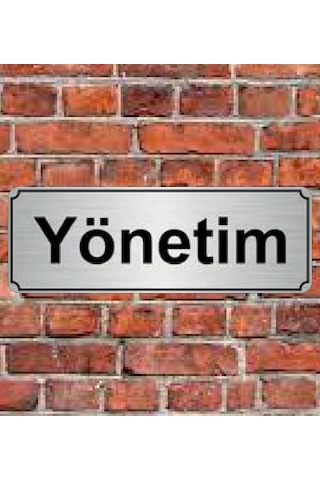 10X20 Cm Yönetim Yazılı Metal Yönlendirme Levhası