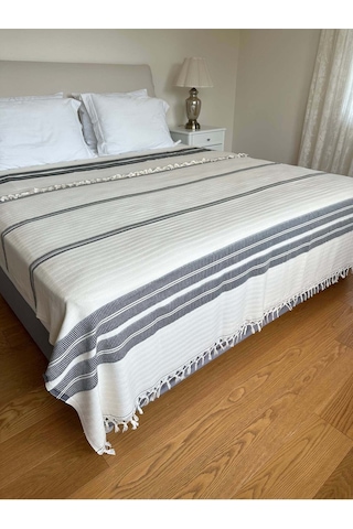 Şıklığı Ve Konforu Buluşturan Pike %100 Pamuk 190 240cm Ekru