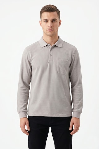 Dynamo Erkek Mevsimlik Polo Yaka Cepli Sweatshirt Bgl-st05366 Taş
