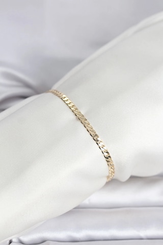 Ceylan Adam Cm 14k Gold Renk Zincirli Model Kadın Bileklik Çok Renkli
