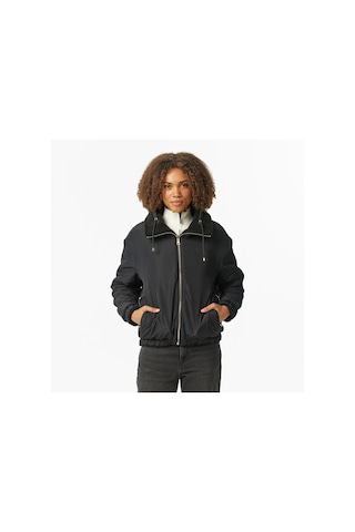 Nautica Kadın Siyah Regular Fit Çift Taraflı Mont Düz 57j010t Siyah