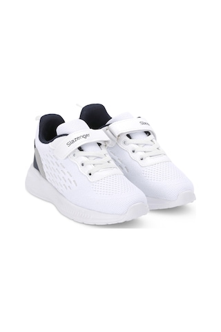Slazenger Flarex Unisex Çocuk Cırt Cırtlı Beyaz / Lacivert Günlük Spor Ayakkabısı