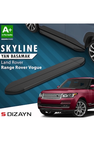 S-dizayn Land Rover Rover Range Rover Vogue 3 Skyline Siyah Yan Basamak 193 Cm 2013 Üzeri A+ Kalite