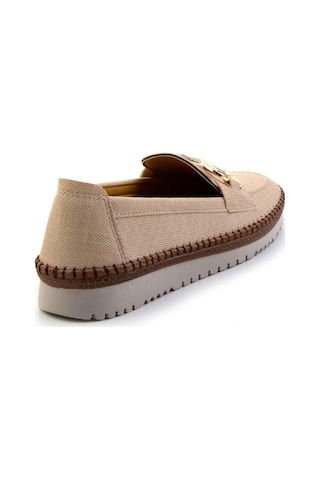 Bambi Bej Kadın Loafer Ayakkabı K01536194009 Bej