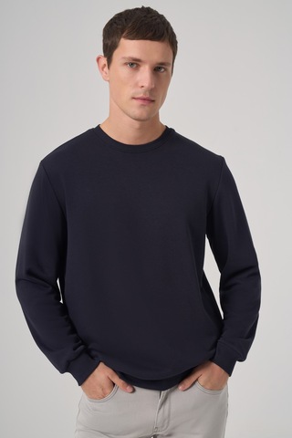 Morven Erkek Lacivert Basic Bisiklet Yaka Sweatshirt 26ks063001200 Lacivert
