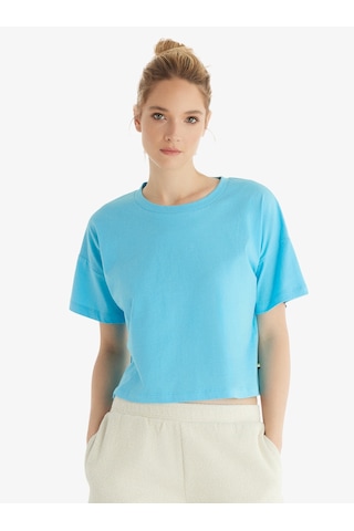 Blackspade Kadın T-shirt 60552 - Mavi Mavi