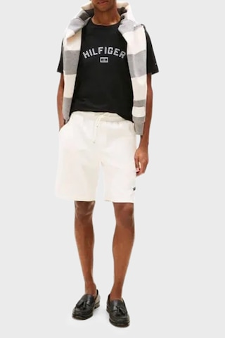 Tommyhilfiger Regular Fit Bisiklet Yaka Logolu Erkek T Shirt Siyah