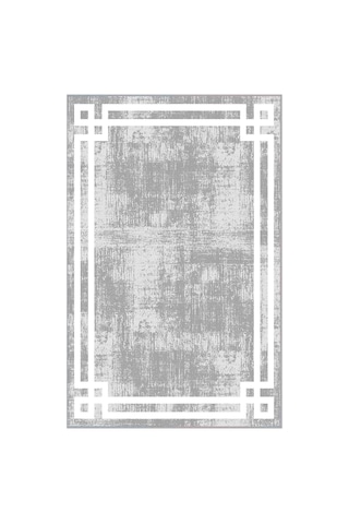 Rovigo Home Dijital Baskı Yıkanabilir Kaymaz Taban Salon Halısı Rvg0495 Gri