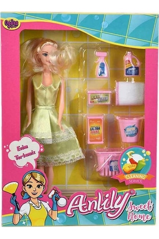 Kutuda Anlily Temizlik Setli Bebek 2442