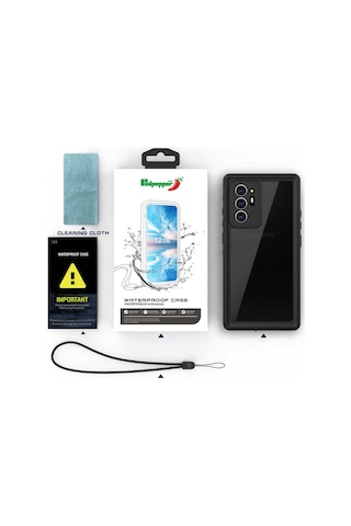 Galaxy Uyumlu Note 20 Ultra Kılıf 1-1 Su Geçirmez Kılıf - Siyah Siyah