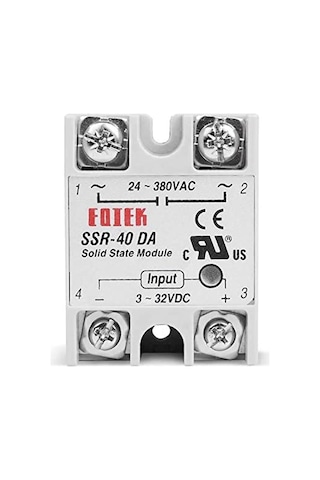 Ssr-40da Ssr Röle 40a Ac 24-380v Tek Fazlı Solid State Röle Elektronik Anahtar Termostat Resiztans Motor Lamba Makine