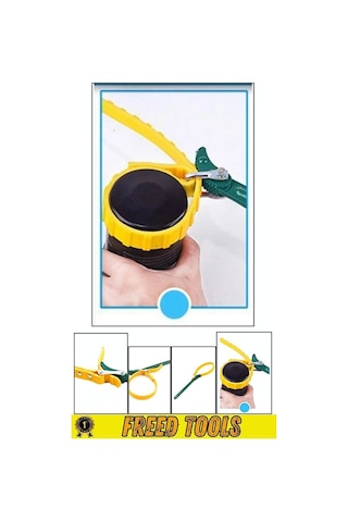 Ayarlı Kayışlı Kemerli Yağ Filtre Sökme Anahtarı 9" 225mm