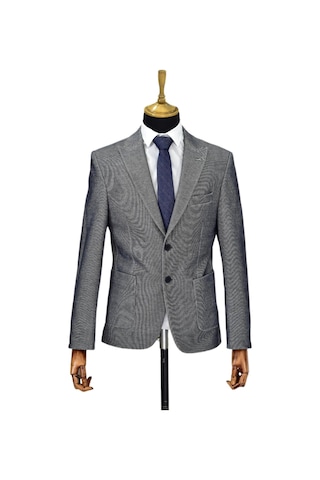 Erkek Tek Spor Ceket Çift Yırtmaçlı Bgl-st04512 Antrasit