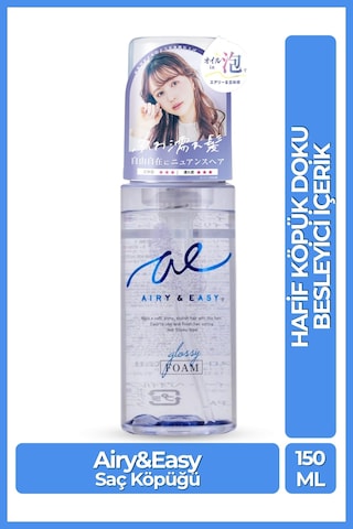 Cosmetex Roland Airy & Easy Glossy Oil Foam Saç Köpüğü 150 ML