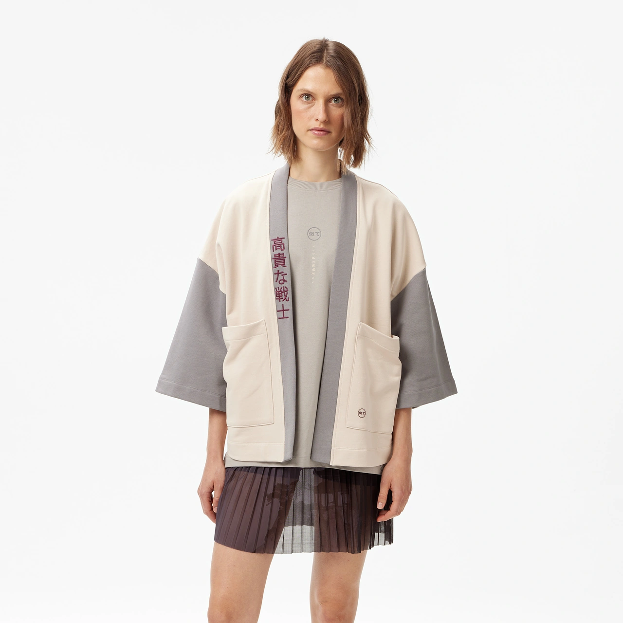 Unıted4 Kadın Bej Kimono Ft-yuna Bej