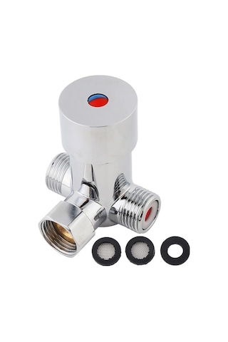 Didadodo G1/2 Otomatik Musluk Için Sıcak Soğuk Su Karışım Vanası Mikser Asorti 3 Asorti