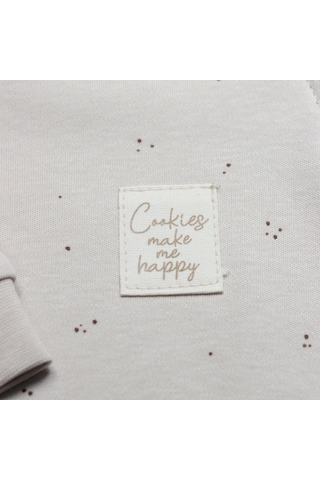 Bistyle Tulum Patiksiz Cookies Make Happy 15127 Ekru Ekru