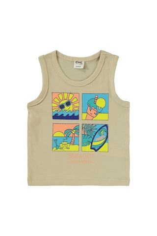 Civil Baby Beach Days Baskılı 6-18 Ay Takım - Bej