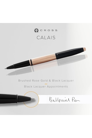 Cross Calais Rollerball Hediye Kutusu Dahil Pembe Altın/siyah Çok Renkli