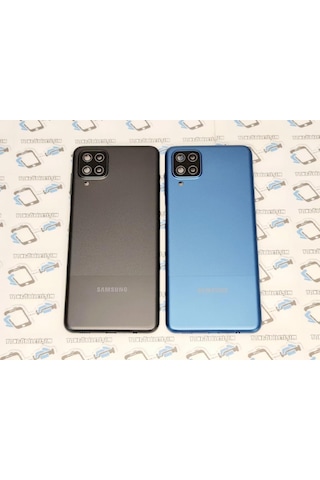Samsung Uyumlu Galaxy A12 Kasa Arka Pil Batarya Kapağı (Yan Tuşlar)