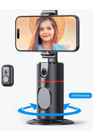 Torima P02 Profesyonel 360 Derece Gimbal Öz Çekim Telefon Sabitleyici Video Çekimi Siyah