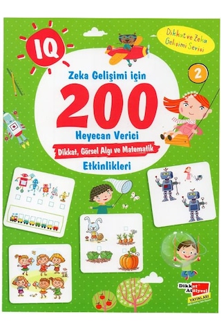 3-6 Yaş Iq Zeka Gelişimi için 200 Heyecan Verici Etkinlik - 5 Kit