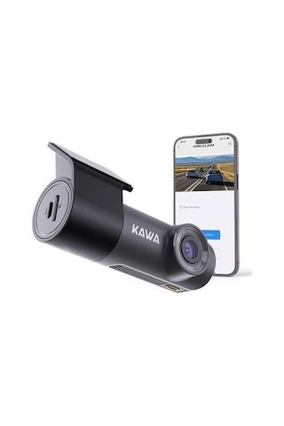 1296p Mini Araç Içi Kamera, Gece Görüşü, Wifi Dashcam, 360 Dönebilen Gövde