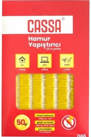 Cassa Tack-ıt Hamur Yapıştırıcı 50 Gr Sarı 066 3 Adet