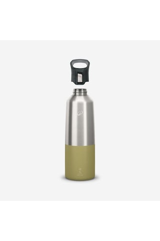Quechua Outdoor Paslanmaz Çelik Termos - 1 L - Pratik Kapak - Haki - 900