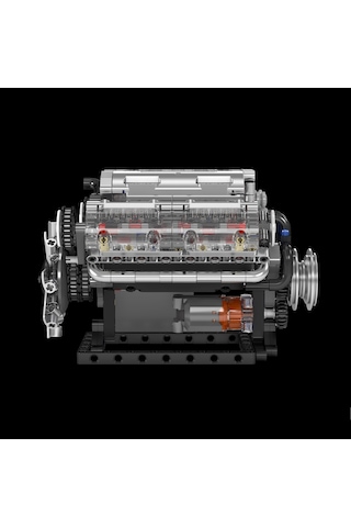 Mould King 10088 Motorlu V8 Motor Yapım Seti 535 Parça