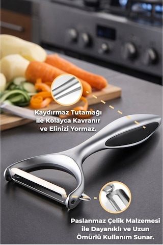 Primanova Gadget Paslanmaz Çelik Dikey Soyucu
