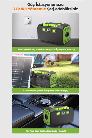 Robo 200 W Taşınabilir Güç Istasyonu Güç Kaynağı