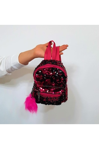 Fiyra Crn Fuşya Pullu Kız Çocuk Sırt Çantası 16cmx20cmx10cm Fuşya