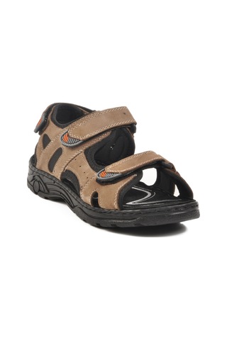 Kum Erkek Çocuk Cırtlı Spor Sandalet 1305 G Kum