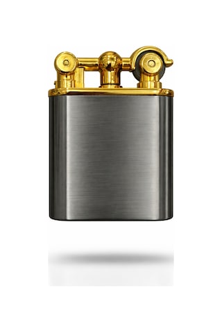 Premium Serisi Lüks Özel Tasarım Metal Gövde Vintage Çakmak-özel Çakmak Kutusu Gri