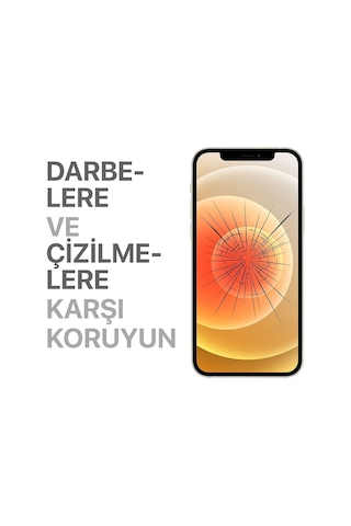Apple iPhone Uyumlu 12 Mini Için Ekstra Güçlü Tam Koruma Sağlayan Lazer Kesim Premium Ekran Koruyucu