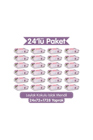Paddlers Leylak Kokulu Islak Mendil 1728 Yaprak (24x72) – Koli