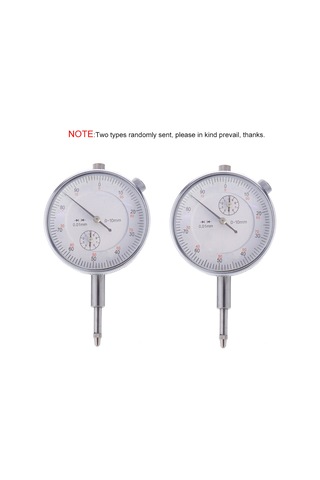 Hassas Alet 0.01mm Hassasiyet Ölçüm Cihazı Yuvarlak Dial Göstergesi Dikey Temas