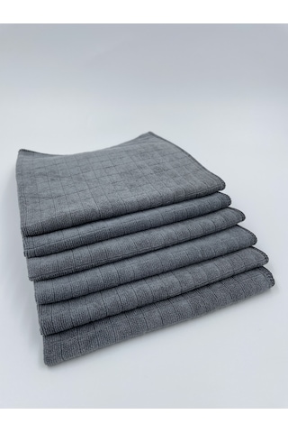 Evona Home Missclean Mikrofiber Mutfak Bezi Gri 6'lı 40 x 40 CM